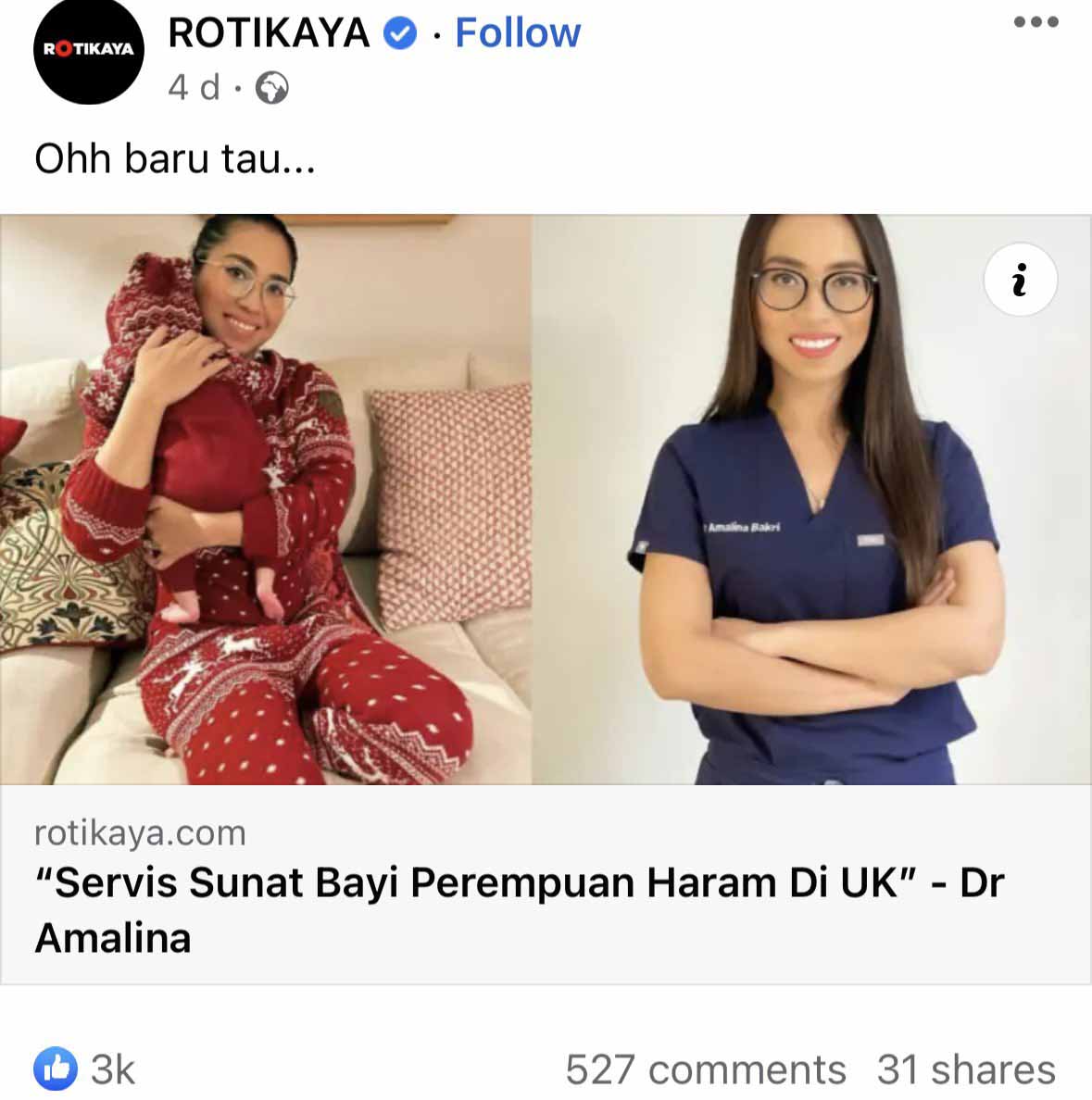 Dr Amelina Tempelak Beautifulnara, Ohmedia dan Rotikaya Sebab Putarbelit Kenyataan